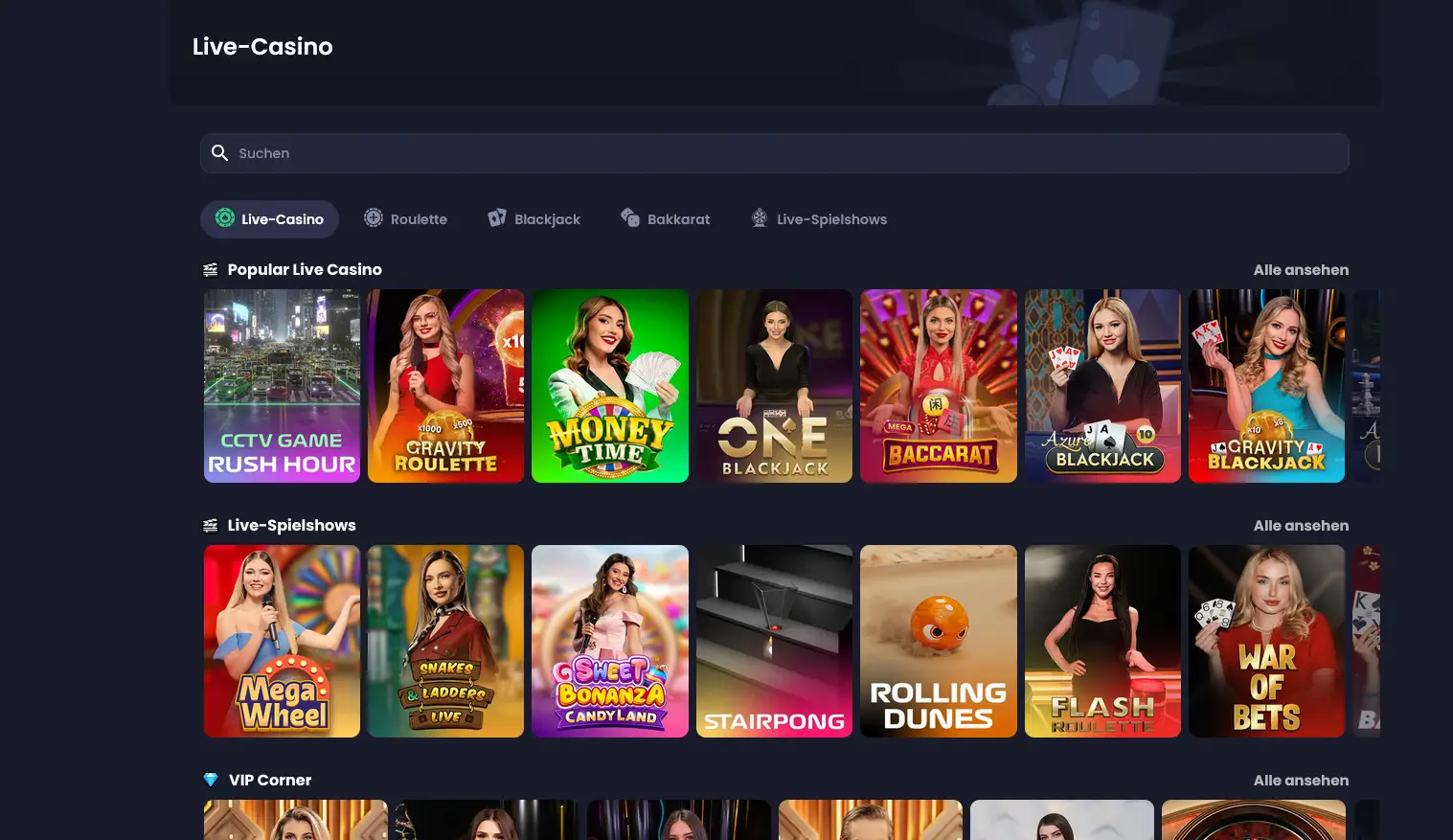 BetBlast Live Casino – Live-Dealer-Tische in HD